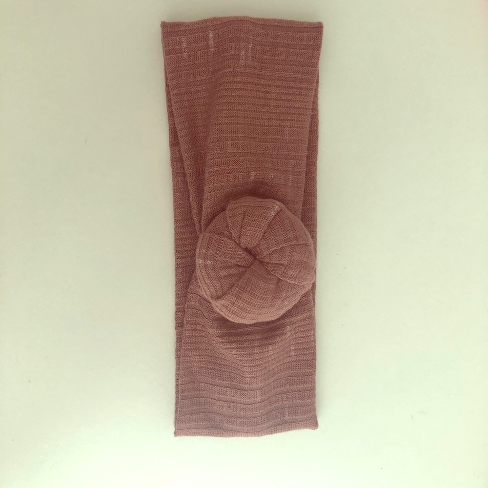 Spearmint Baby Mauve Knot Headband Newborn Size